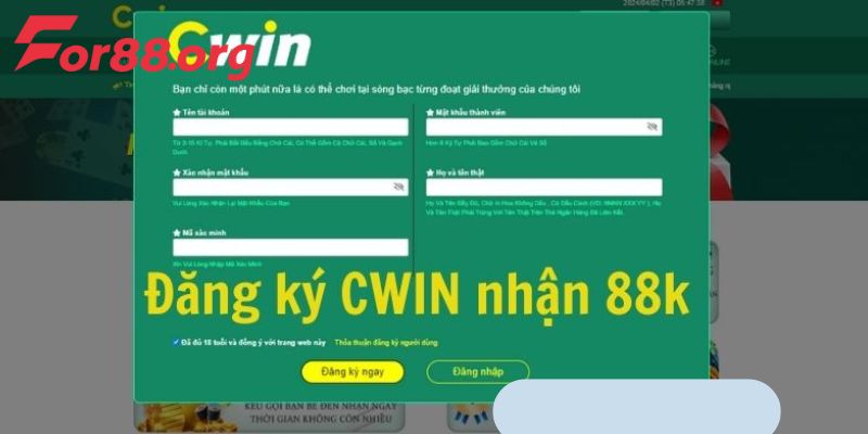 Lưu ý khi tham gia Cwin nhận thưởng 88k